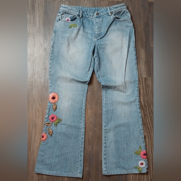 Dana Buchman Denim - Dana Buchman Embroidered Jeans